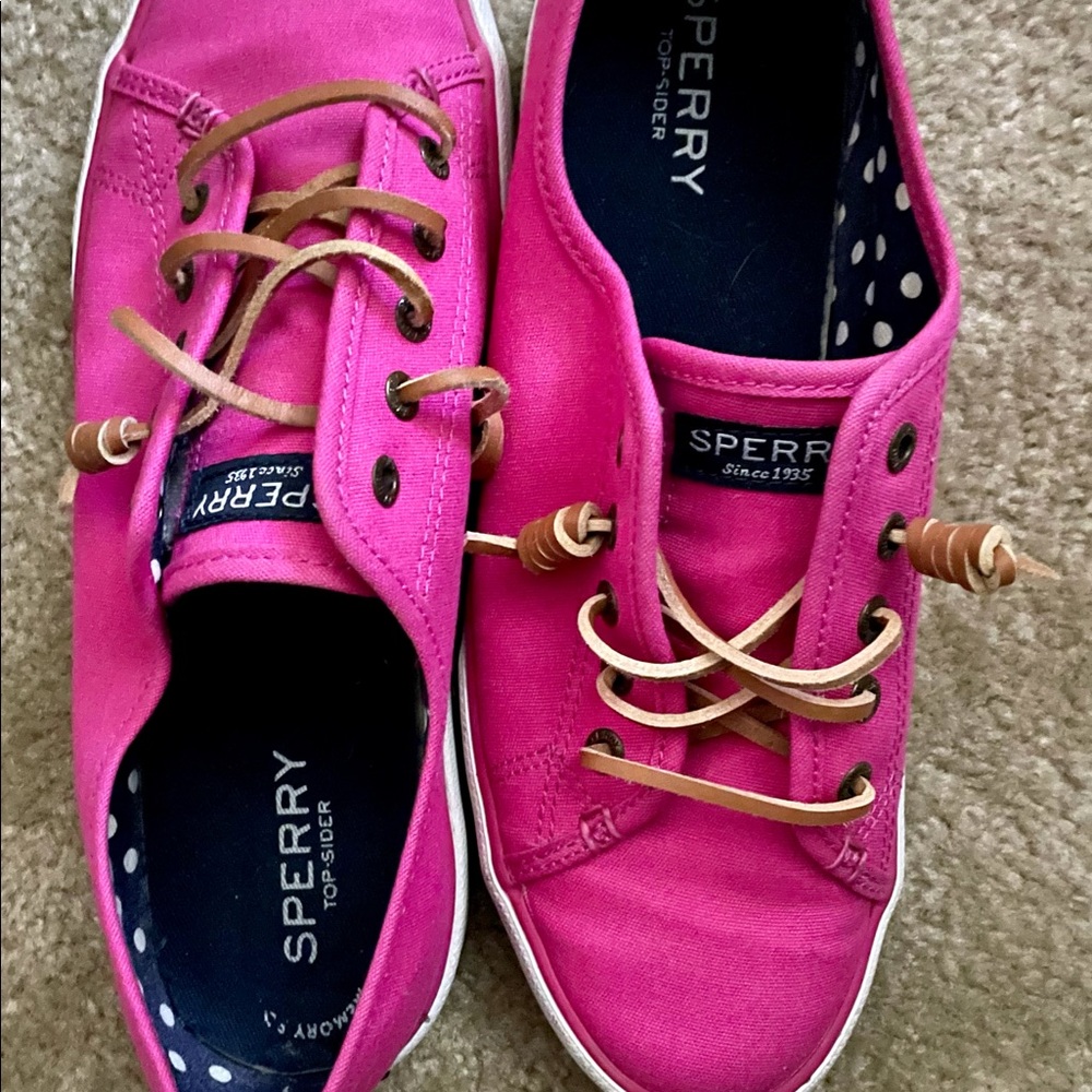 SPERRY Women’s Slip-On Too Sider Memory Foam Shoes Size 8